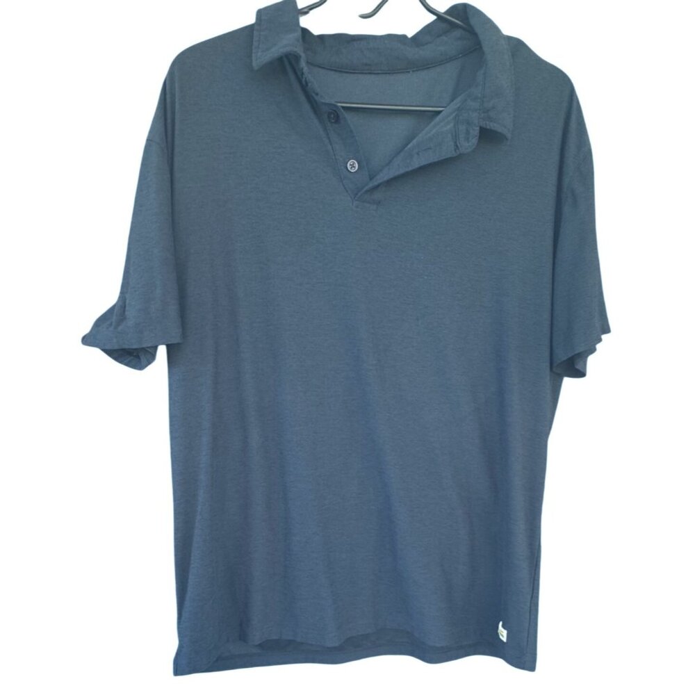 Vuori Srato Tech Polo Shirt Mens Medium (?) Blue Performance Casual Athletic
